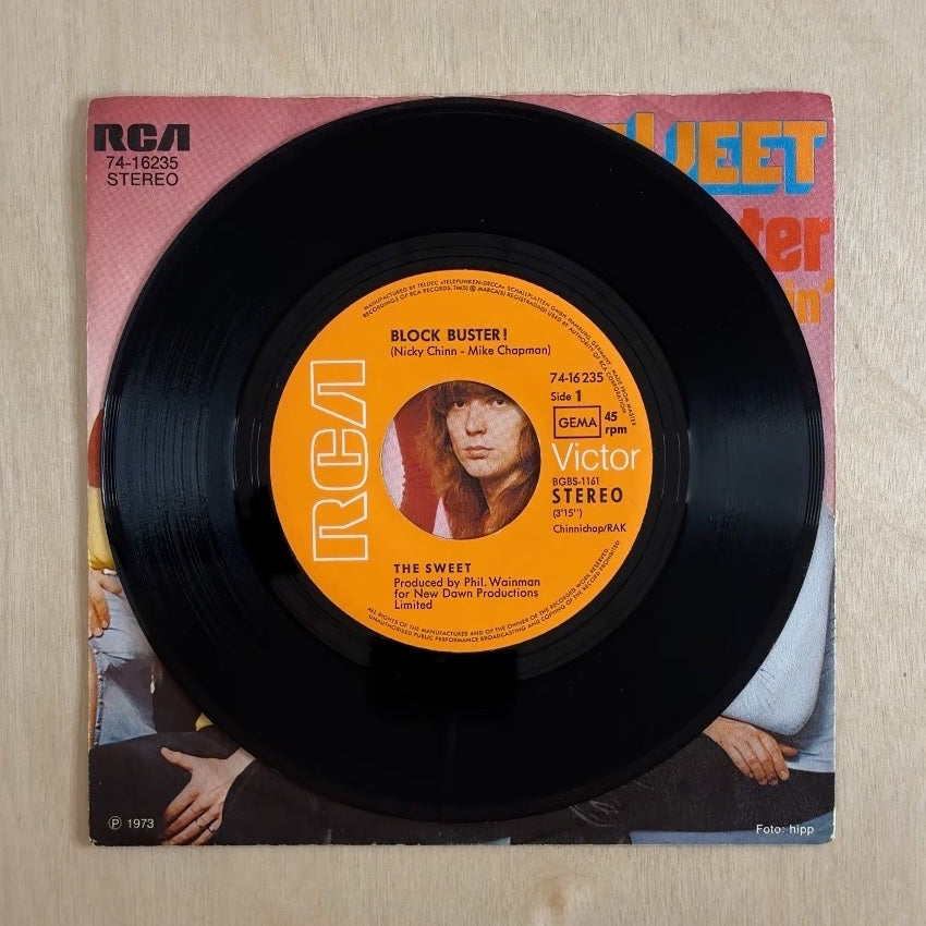 The Sweet – Block Buster – record label