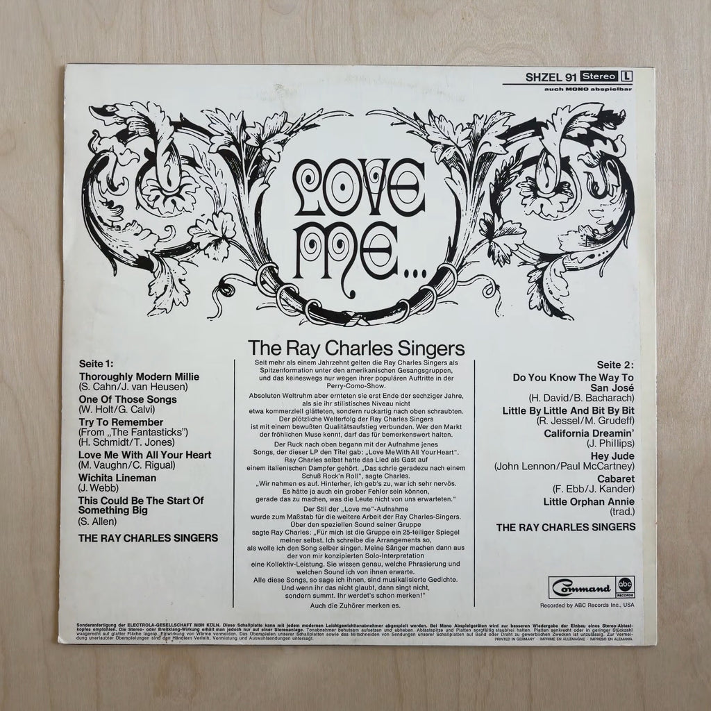 The Ray Charles Singers – Love Me...