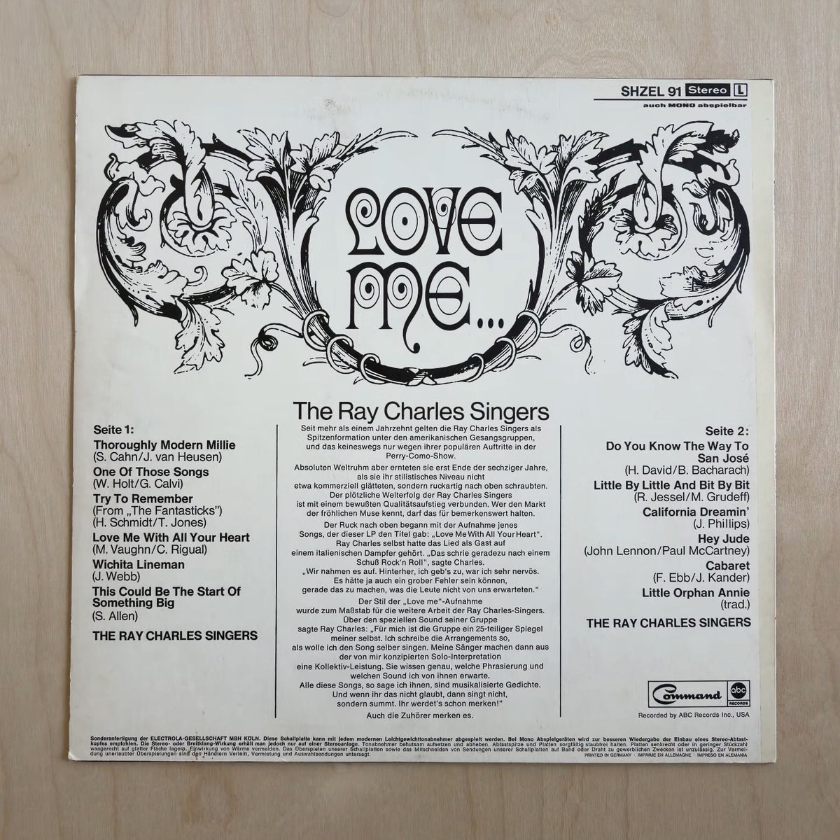 The Ray Charles Singers – Love Me...