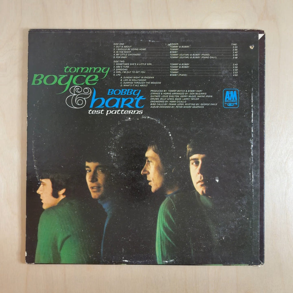 Boyce & Hart – Test Patterns – back cover
