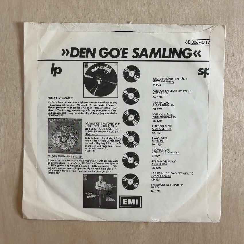 Gitte Hænning – Flirt (Samme Sted, Samme Tid) / Sommerminder – back cover