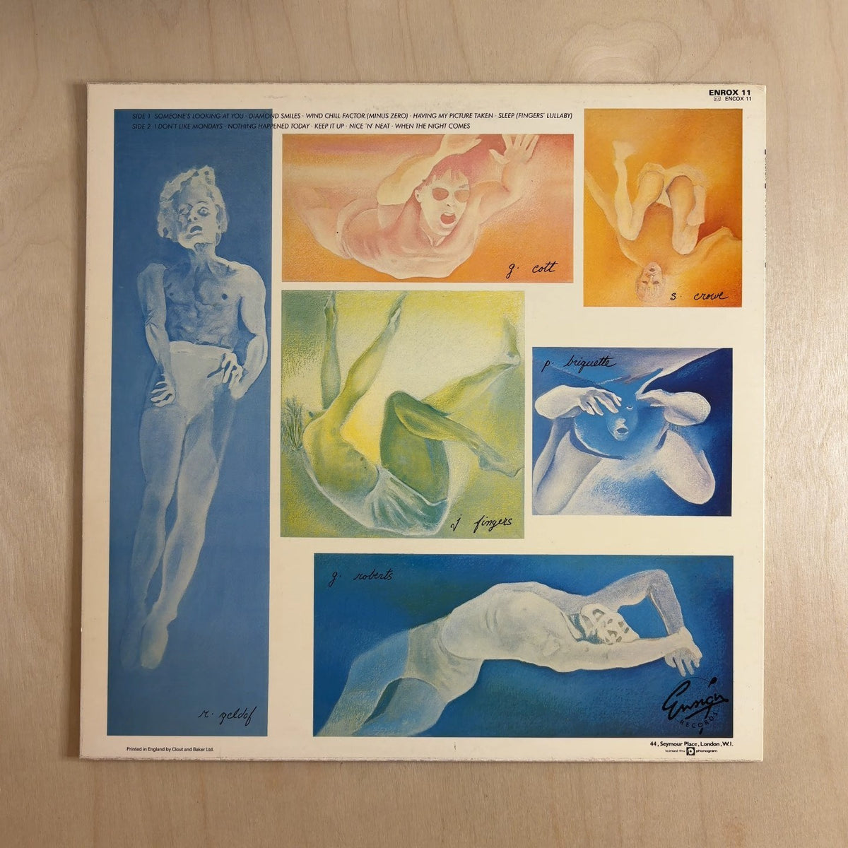 The Boomtown Rats – The Fine Art Of Surfacing – back cover