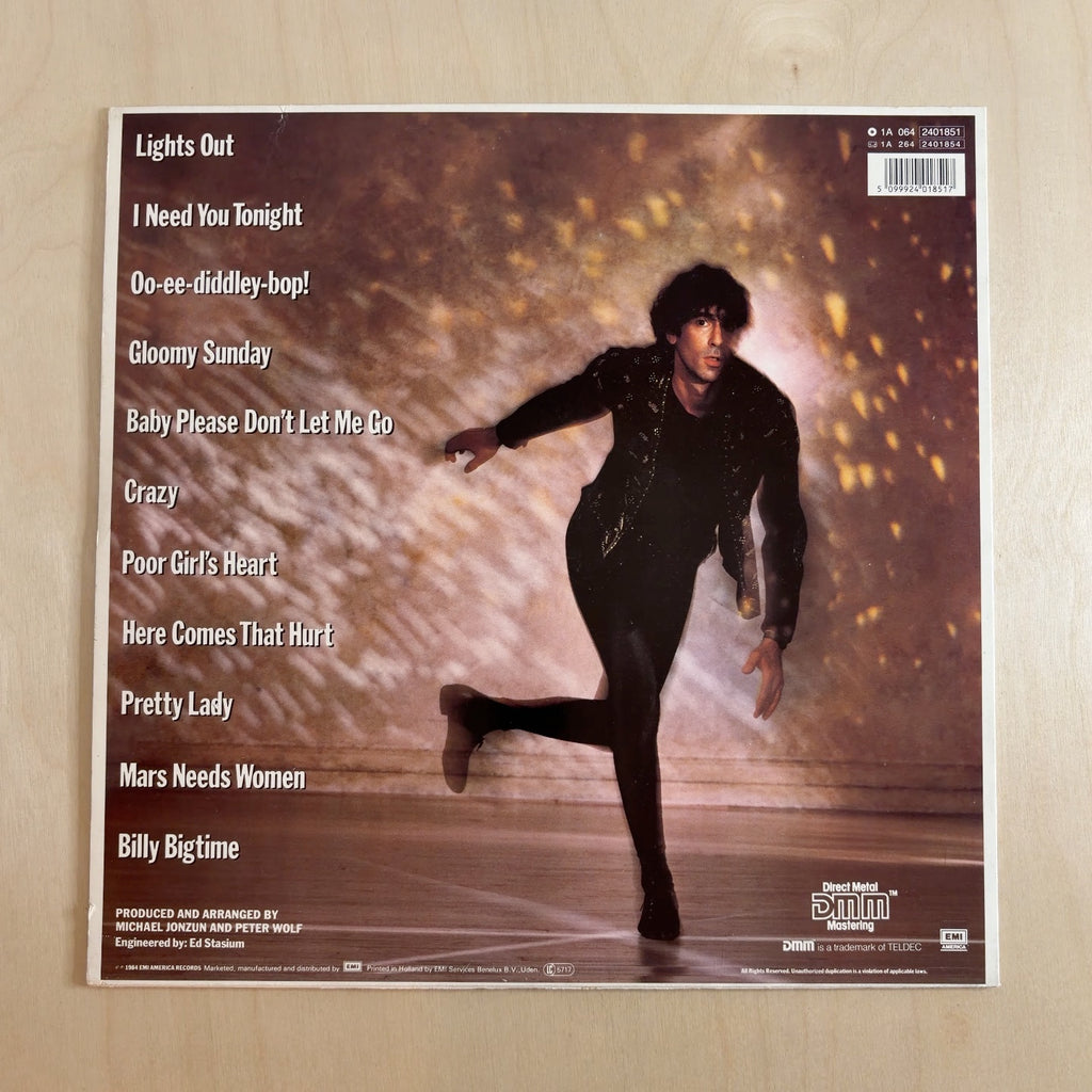 Peter Wolf – Lights Out – back cover