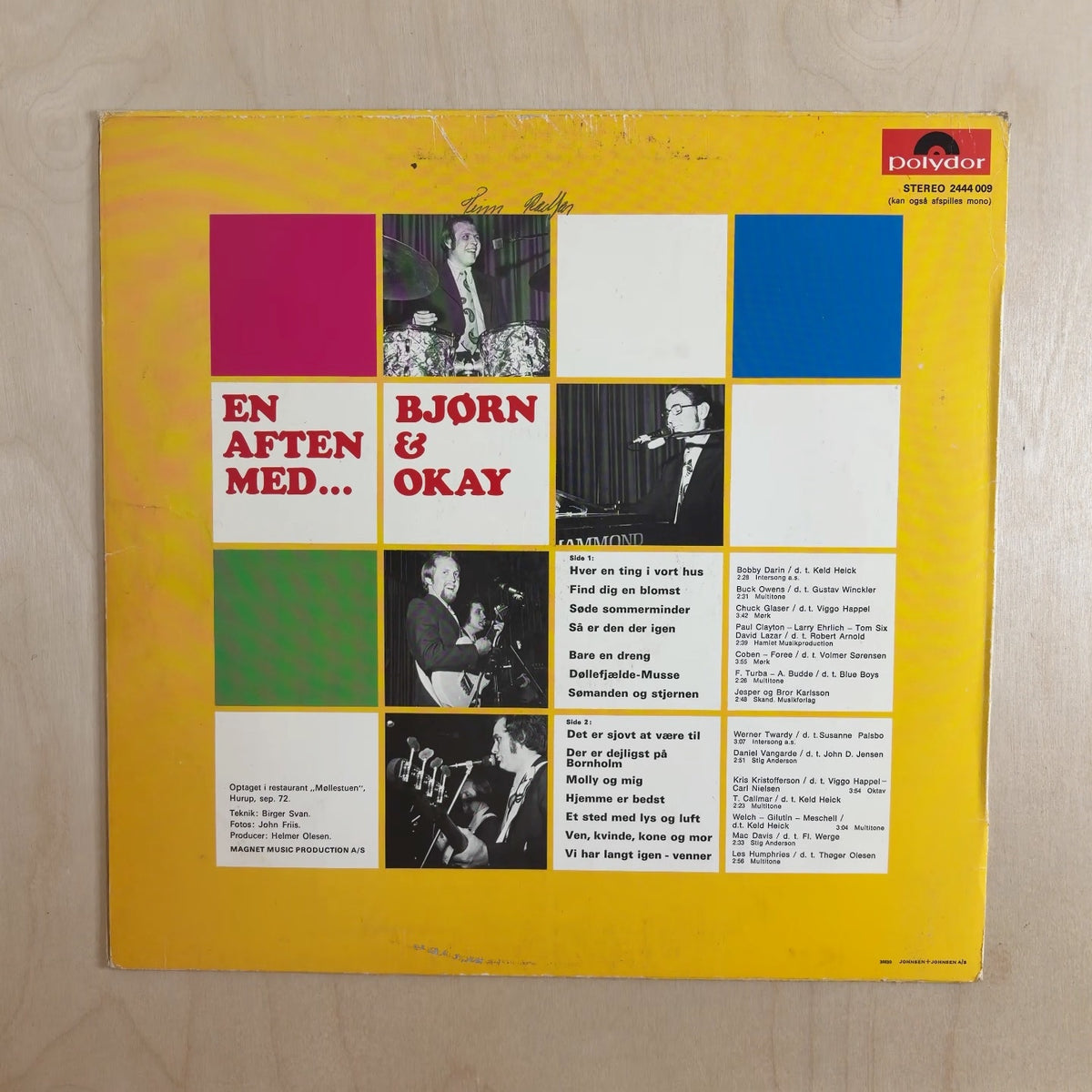 Bjørn & Okay – En Aften Med Bjørn & Okay – back cover