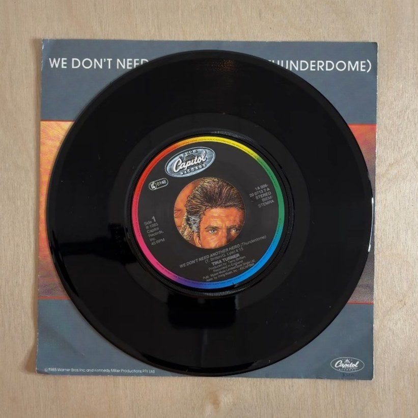 Tina Turner – We Don't Need Another Hero (Thunderdome) – record label