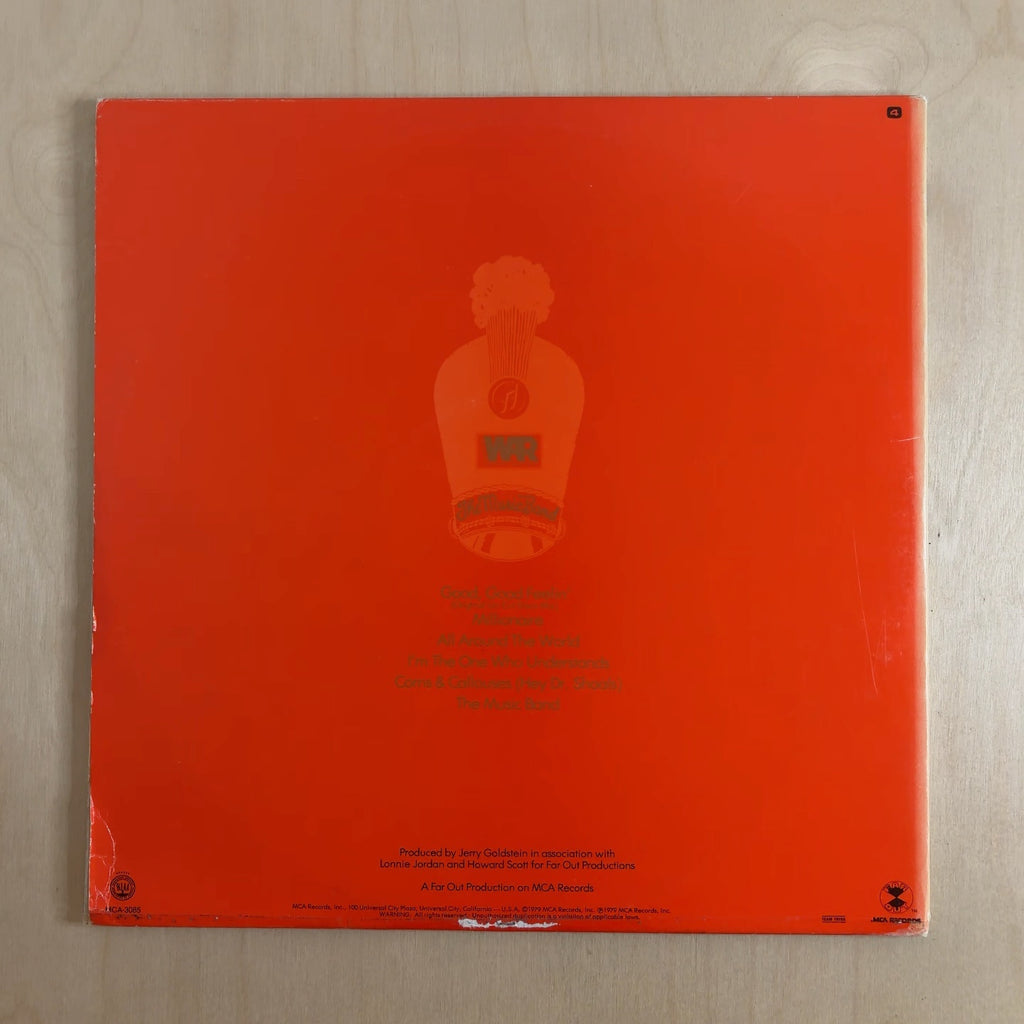 War – The Music Band – back cover