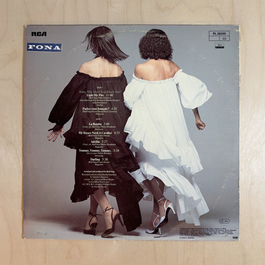 Baccara – Light My Fire – back cover