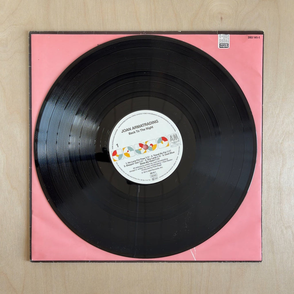 Joan Armatrading – Back To The Night – record label