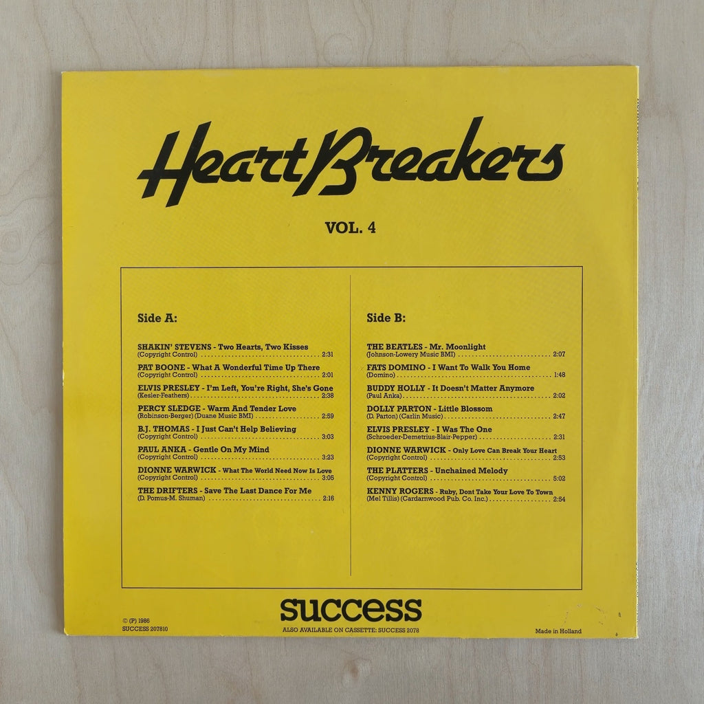 Various – HeartBreakers Vol. 4 – back cover