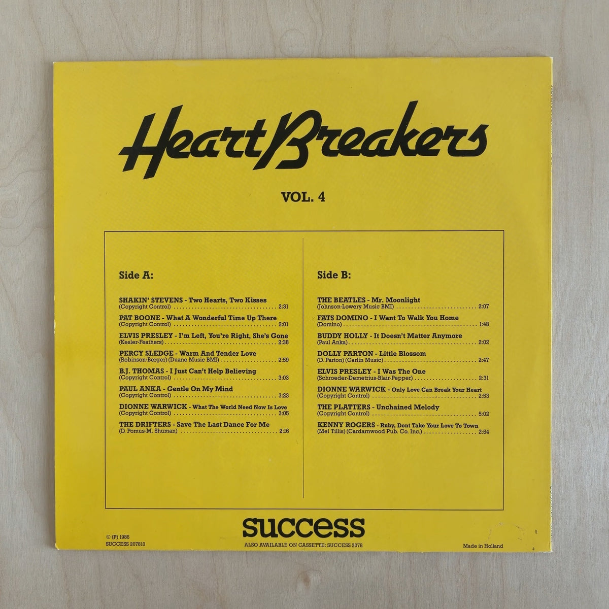 Various – HeartBreakers Vol. 4 – back cover