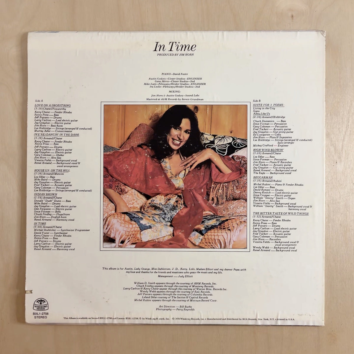 Renée Armand – In Time – back cover