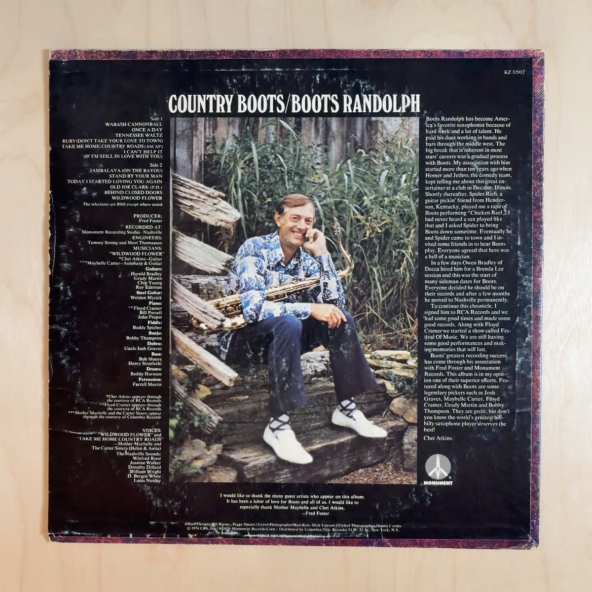 Boots Randolph – Country Boots – back cover
