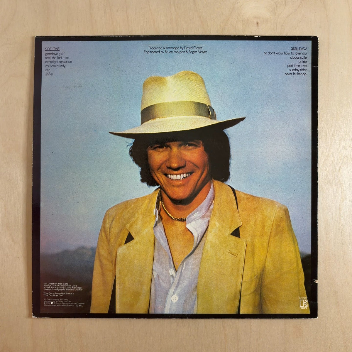 David Gates – Goodbye Girl – back cover