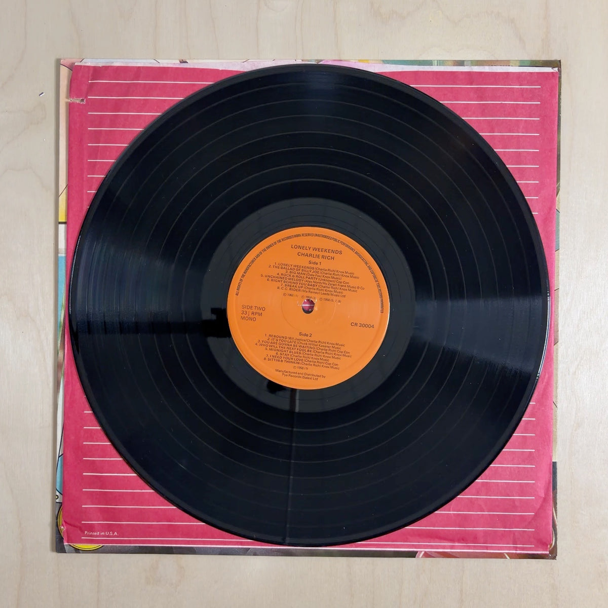 Charlie Rich – Lonely Weekends