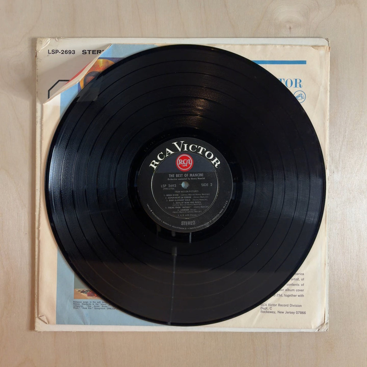 Henry Mancini – The Best Of Mancini – record label