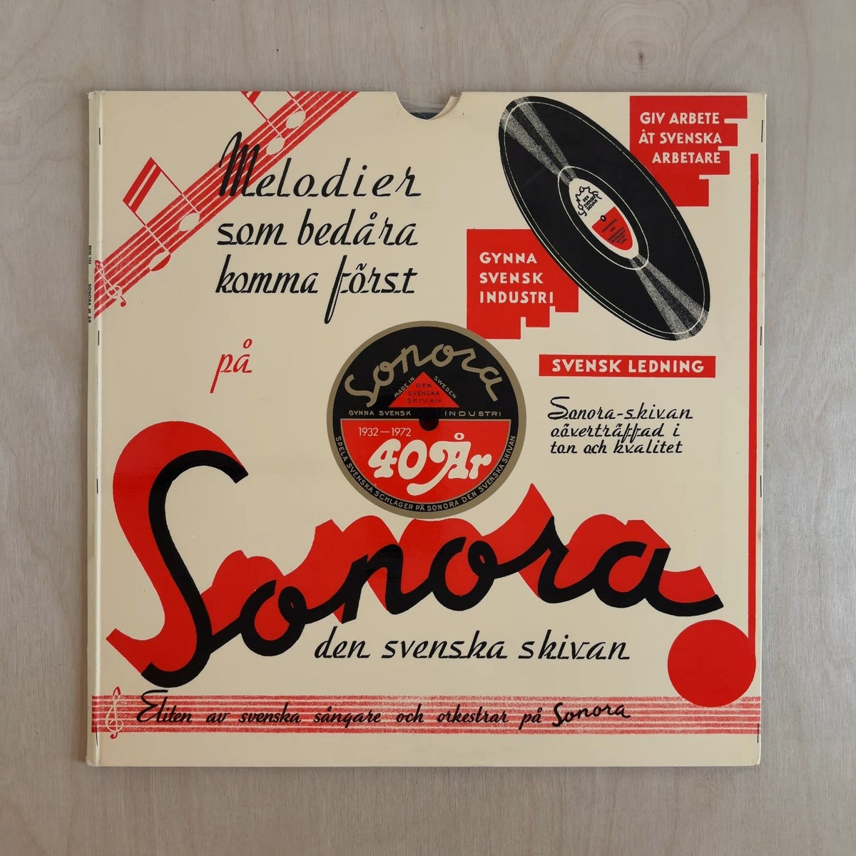 Various – Sonora 40 År – front cover