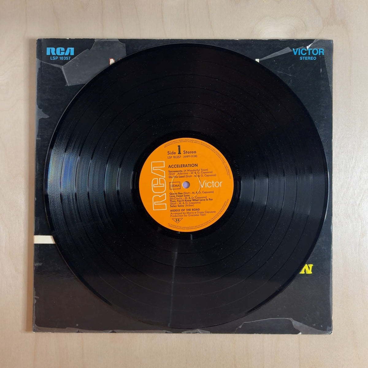 Middle Of The Road – Acceleration – record label