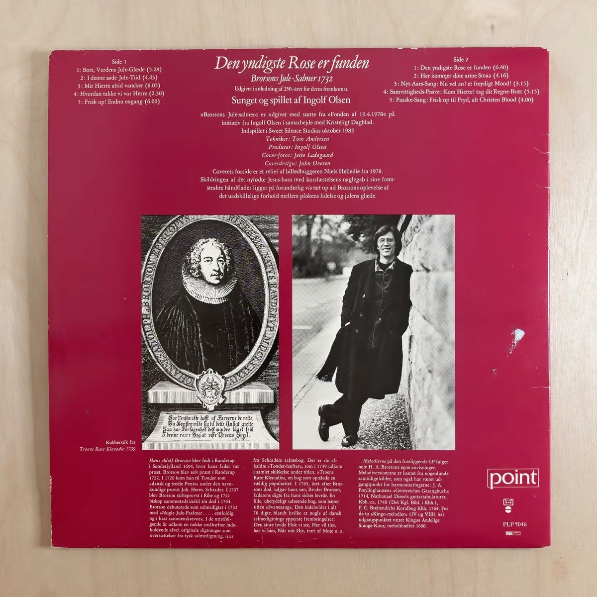 Ingolf Olsen – Den Yndigste Rose Er Funden, Brorsons Jule-Salmer 1732 – back cover
