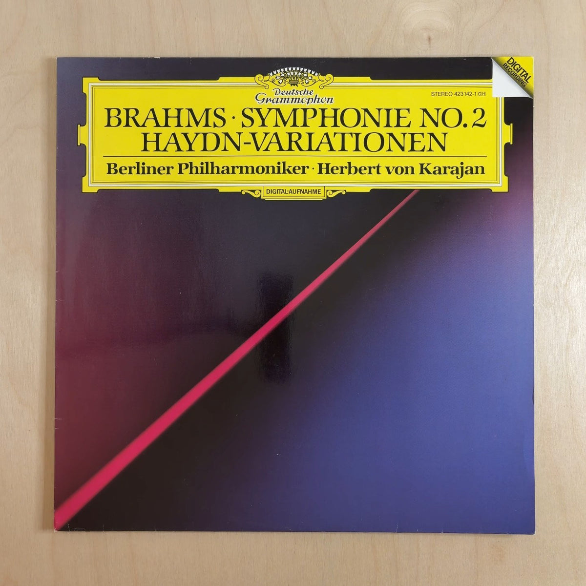 Johannes Brahms, Herbert von Karajan, Berliner Philharmoniker – Symphonie No. 2 & Haydn-Variationen – front cover