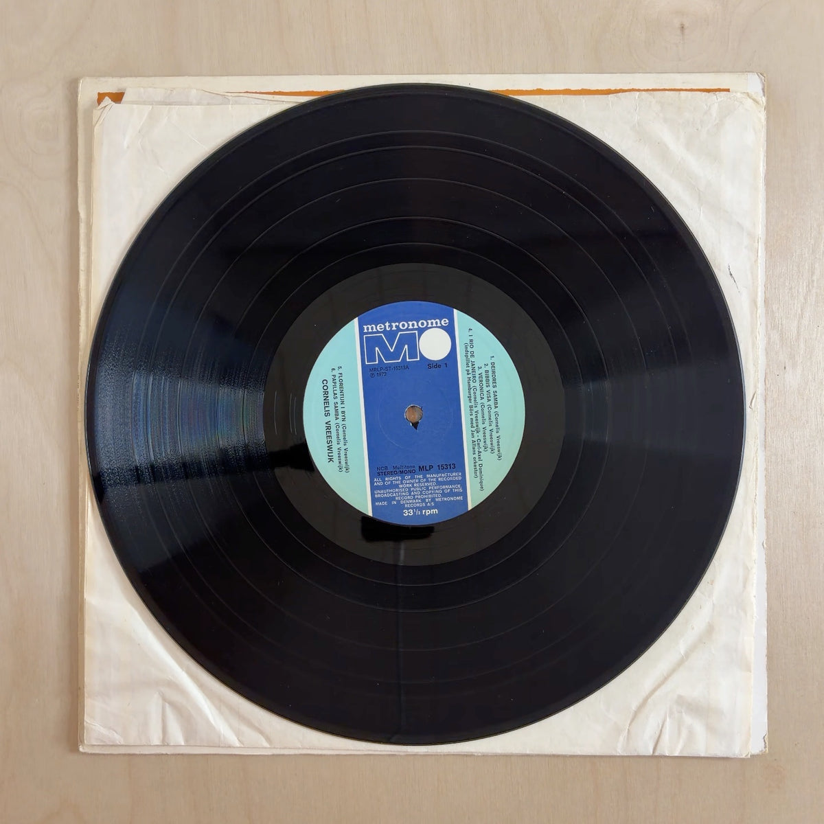 Cornelis Vreeswijk – Tio Vackra Visor Och Personliga Person – record label