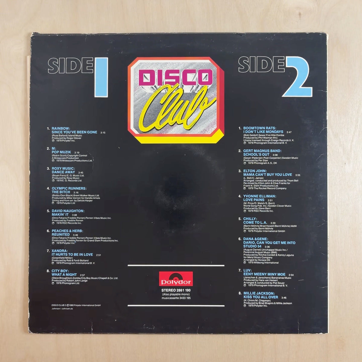 Various – Disco Club 3 – back cover