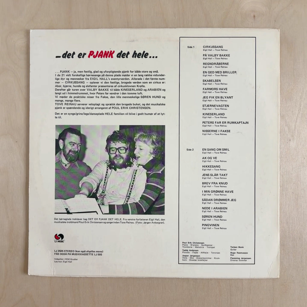 Tove Reinau – Det Er Pjank Det Hele – back cover