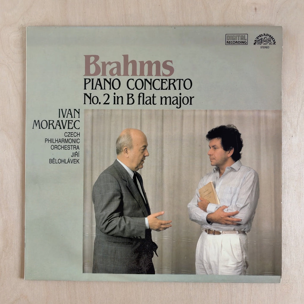 Johannes Brahms, Ivan Moravec, The Czech Philharmonic Orchestra, Jiří Bělohlávek – Piano Concerto No.2 In B Flat Major – front cover