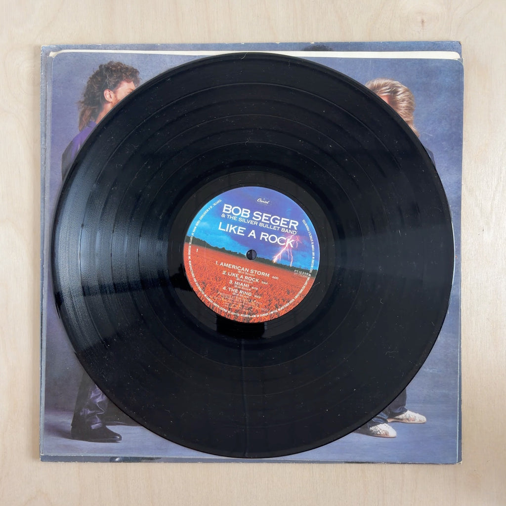 Bob Seger And The Silver Bullet Band – Like A Rock – record label