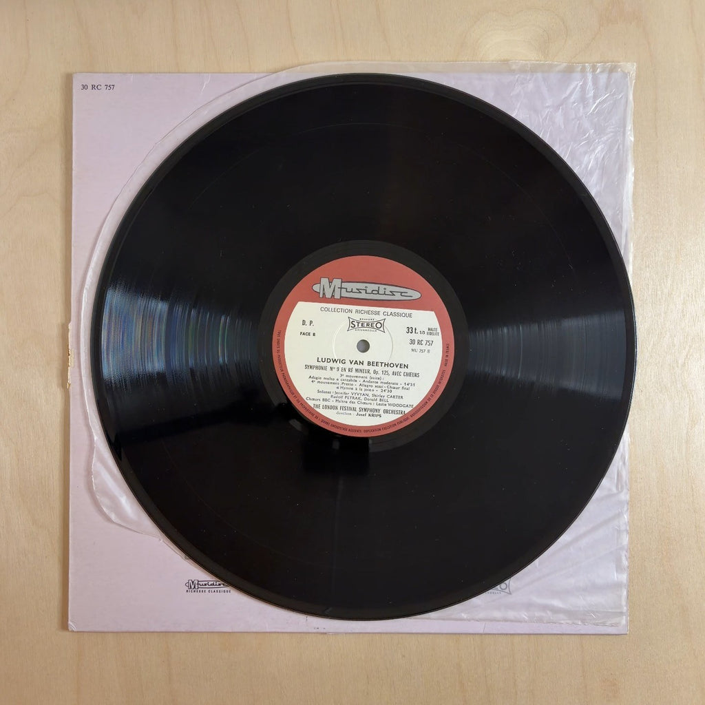 Ludwig van Beethoven, London Symphony Orchestra, Josef Krips – Symphonie N° 9 Avec Chœurs – record label