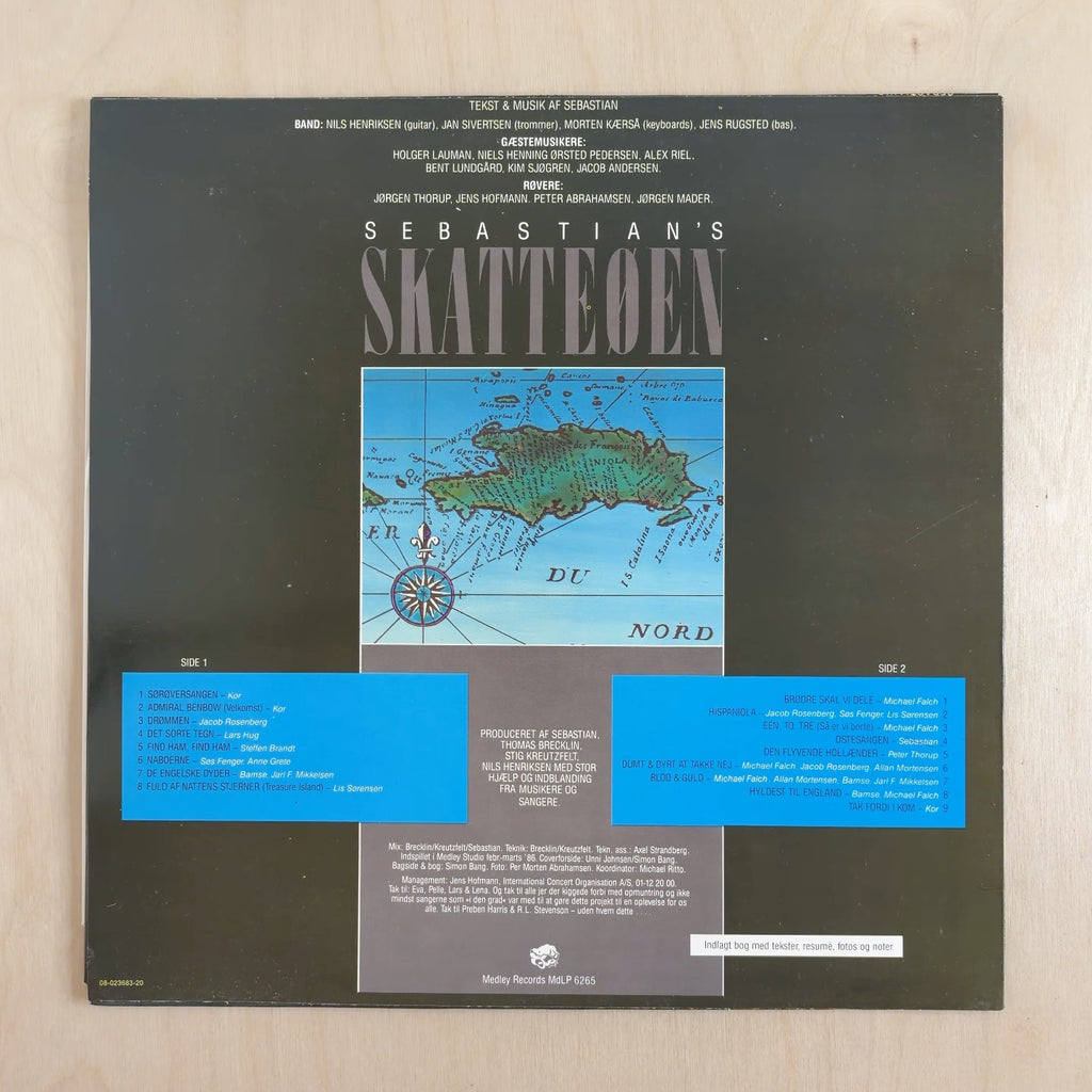 Sebastian – Sebastian's Skatteøen – back cover