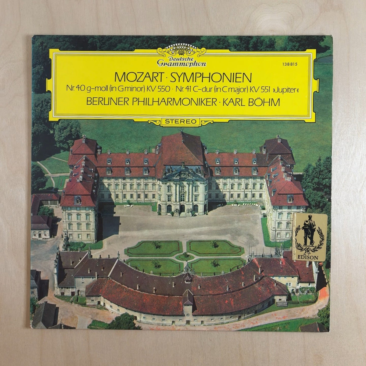 Wolfgang Amadeus Mozart, Berliner Philharmoniker, Karl Böhm – Symphonien Nr. 40 G-Moll (In G Minor) KV 550 / Nr. 41 C-Dur (In C Major) KV 551 "Jupiter" – front cover