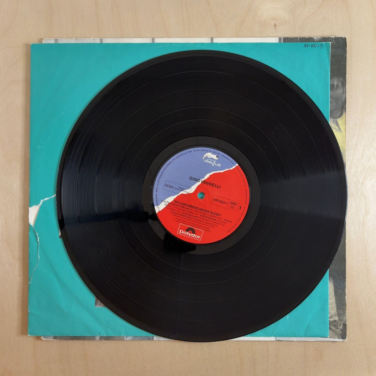 Gino Vannelli – Big Dreamers Never Sleep – record label