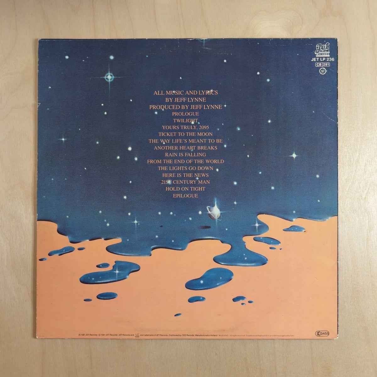 Electric Light Orchestra – Time – back cover