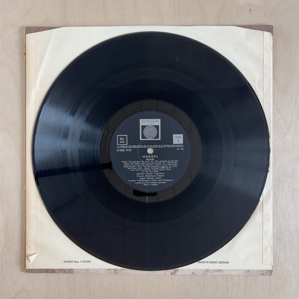 Georg Friedrich Händel – Messiah – record label
