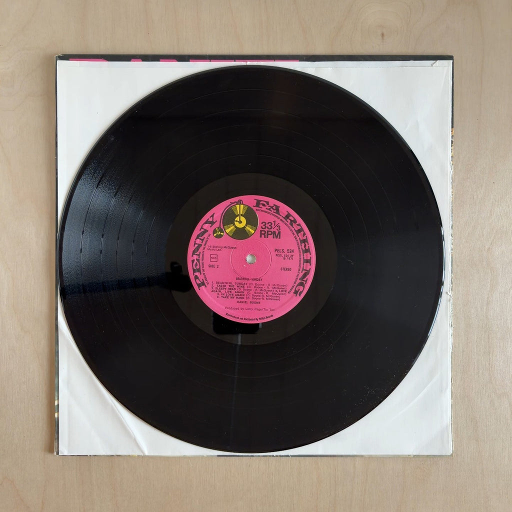 Daniel Boone – Beautiful Sunday – record label