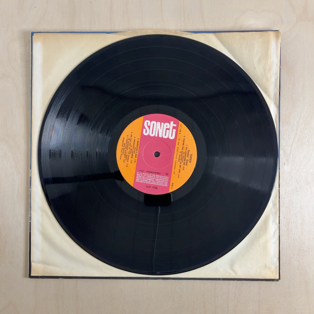 Nils Tuxen – Smilin' Steel – record label