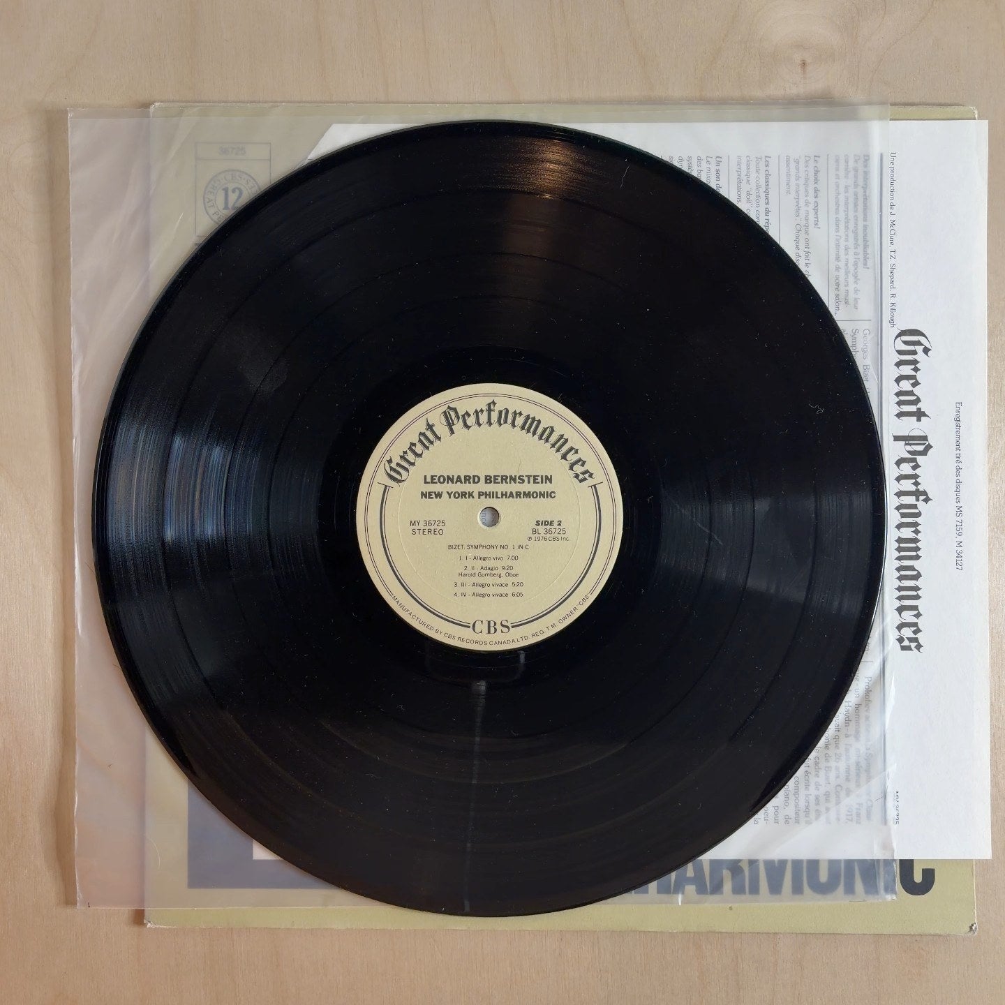 Sergei Prokofiev, Georges Bizet, Leonard Bernstein, New York Philharmonic – Classical Symphony / Symphony In C – record label