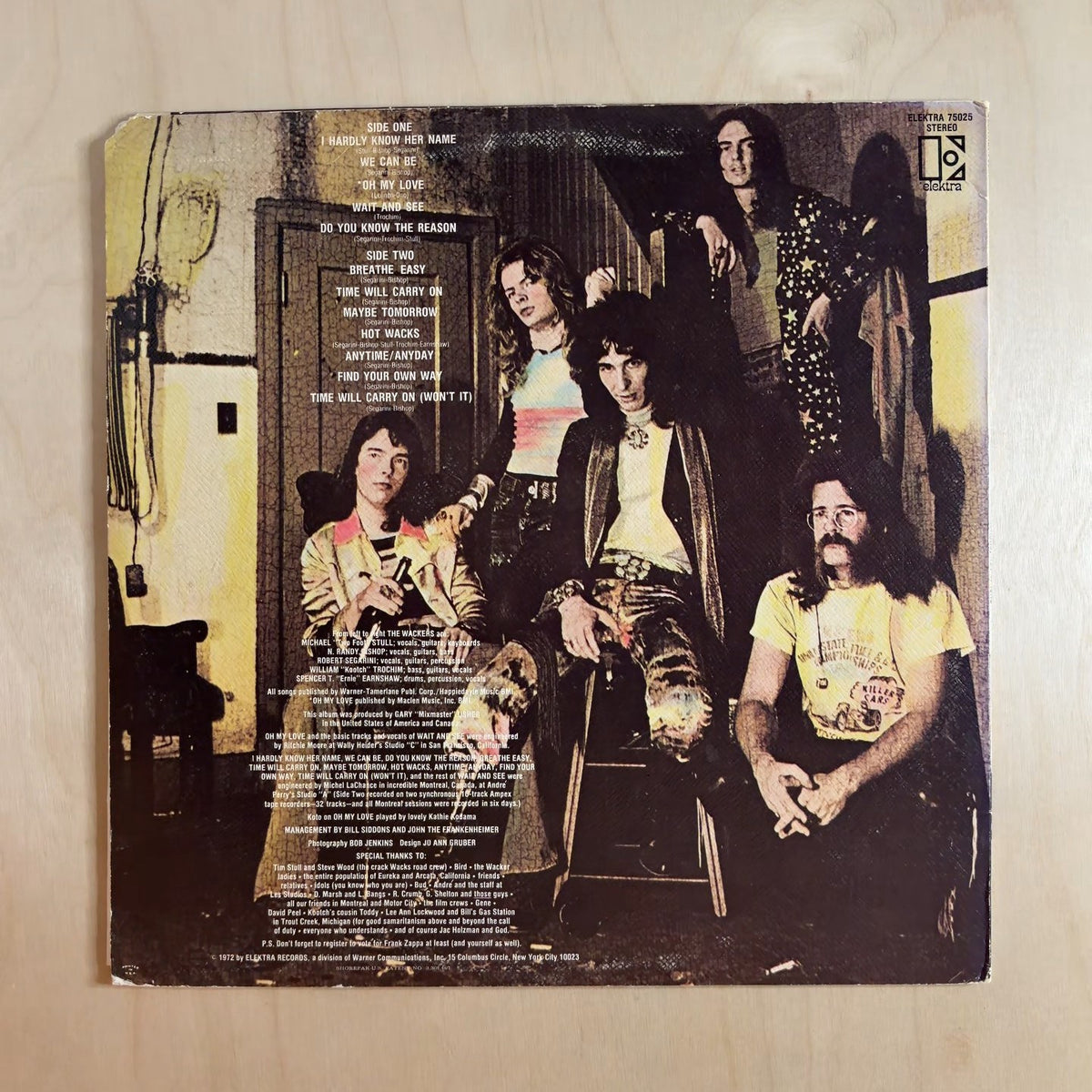 The Wackers – Hot Wacks – back cover