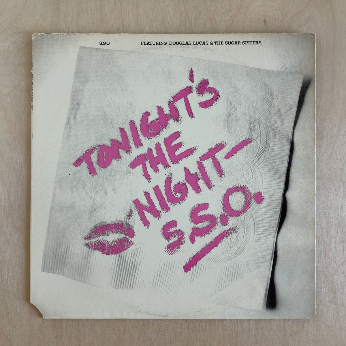 The S.S.O. Orchestra, Douglas Lucas, The Sugar Sisters – Tonight's The Night – front cover