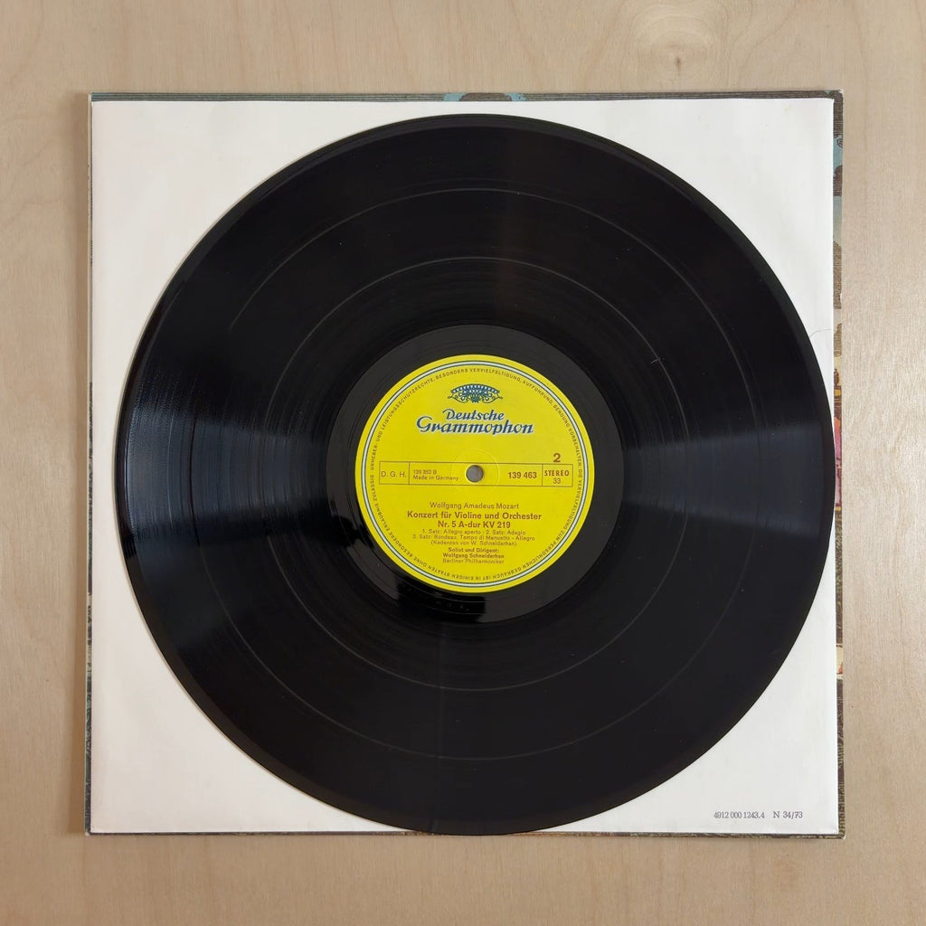 Wolfgang Amadeus Mozart, Berliner Philharmoniker, Wolfgang Schneiderhan – Violinkonzerte: Nr. 4 D-dur Kv 218 / Nr. 5 A-dur Kv 219 – record label