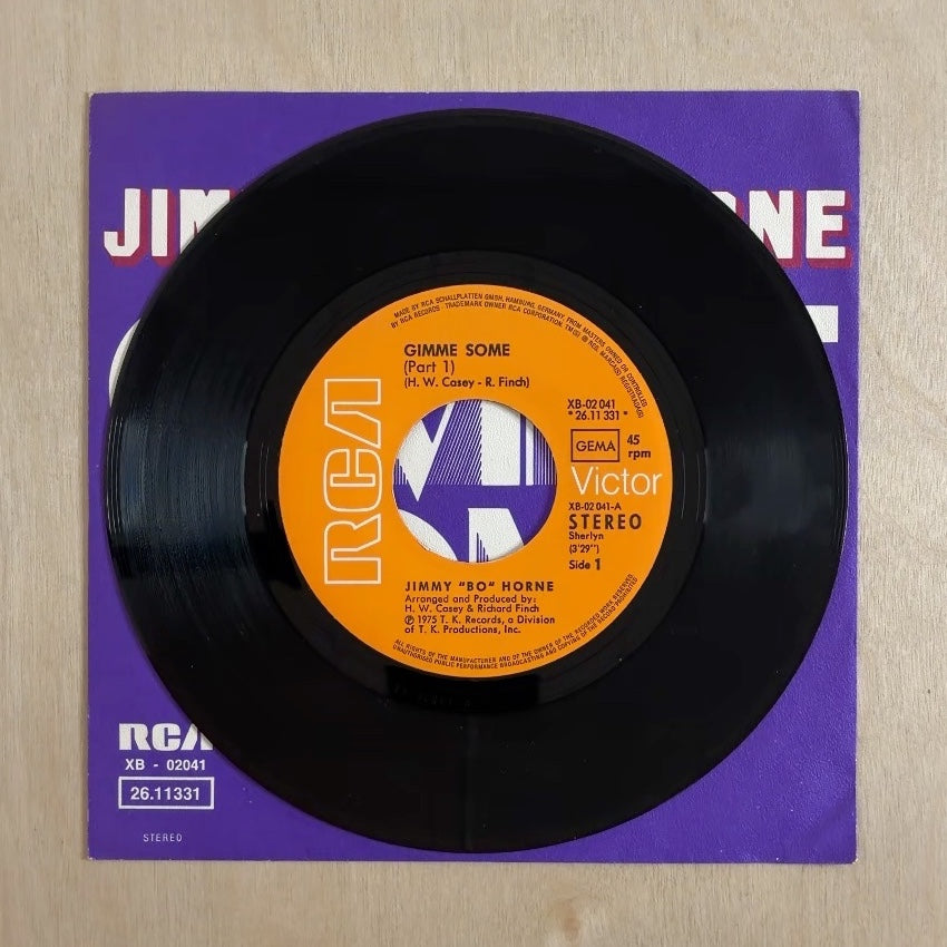 Jimmy "Bo" Horne – Gimme Some (Part 1 + Part 2) – record label