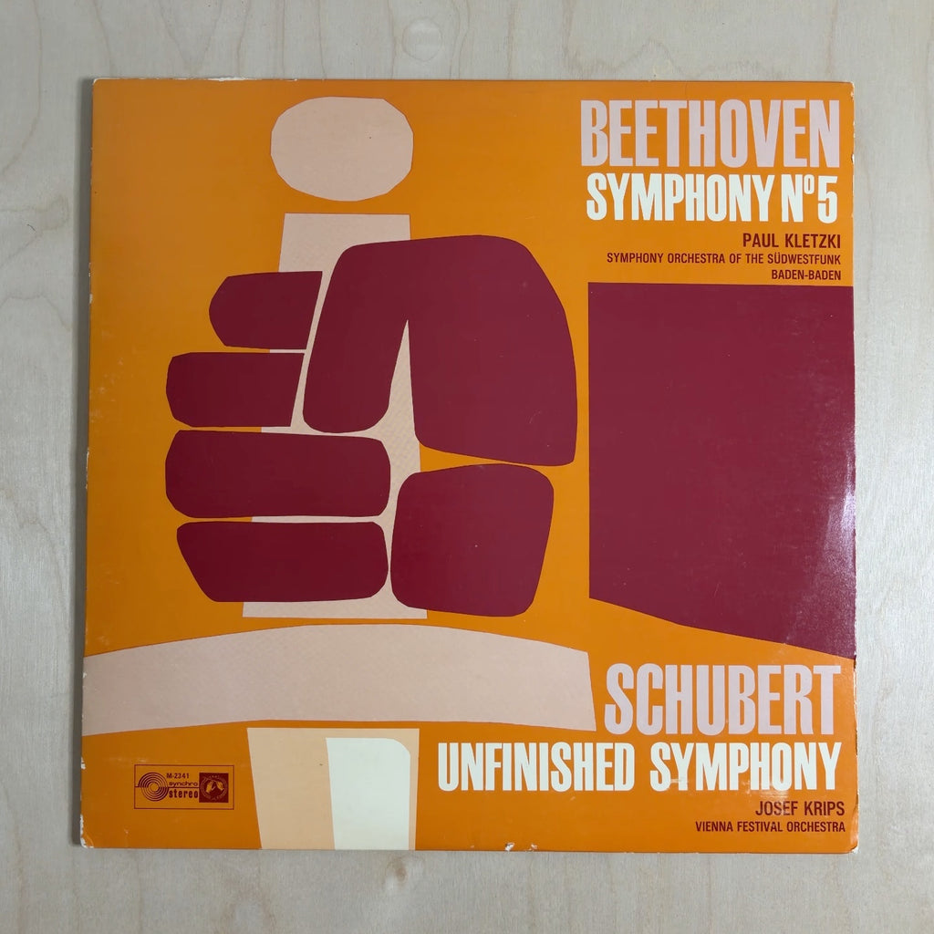 Franz Schubert, Ludwig Van Beethoven, Wiener Festspielorchester, Josef Krips, Südwestfunkorchester Baden-Baden, Paul Kletzki – Symphony N° 8 In B Minor ("Unfinished") / Symphony N° 5 In C Minor Op 67