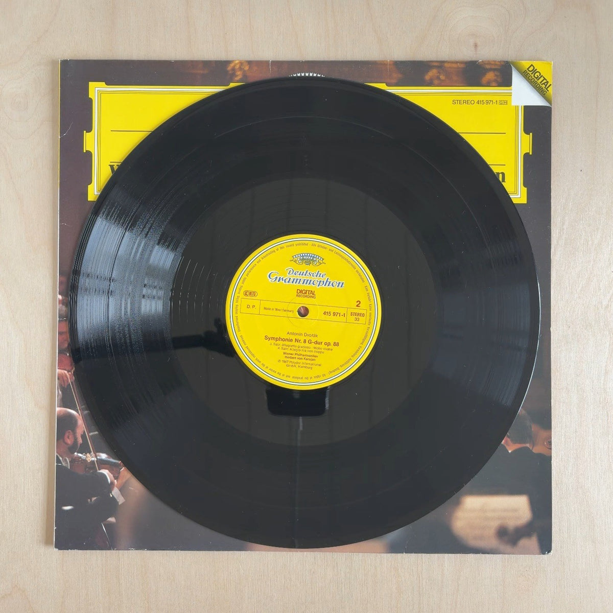 Herbert von Karajan, Wiener Philharmoniker, Antonín Dvořák – Symphonie Nr. 8 – record label