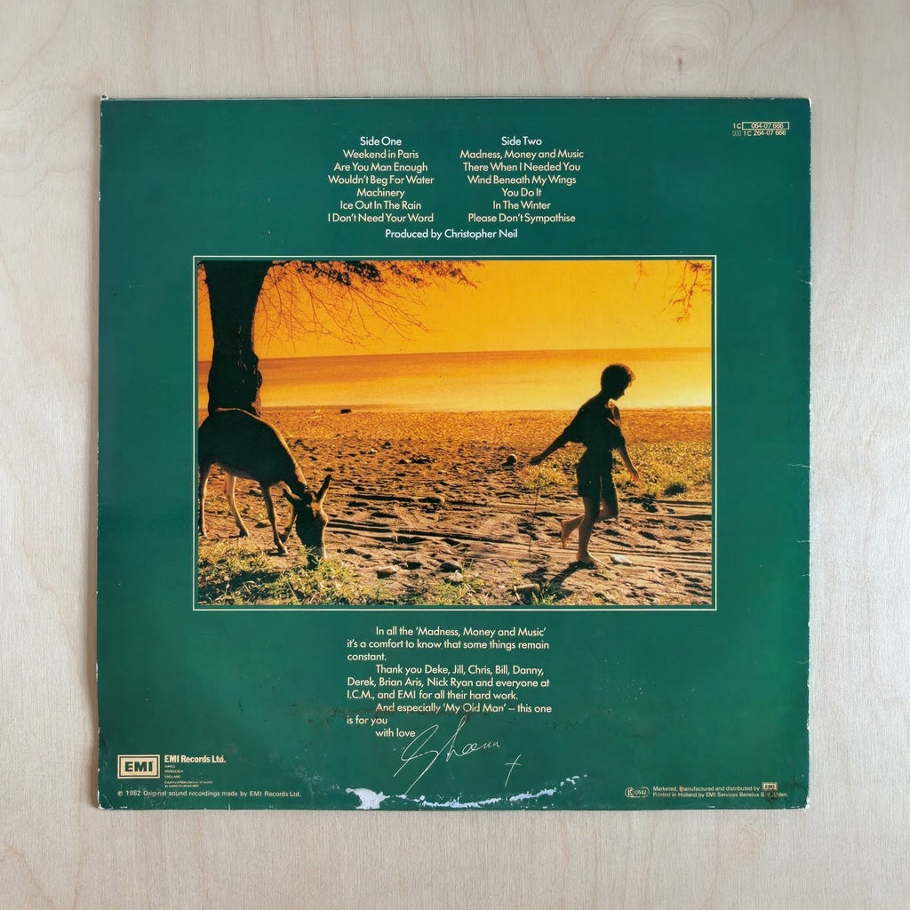 Sheena Easton – Madness, Money And Music – back cover