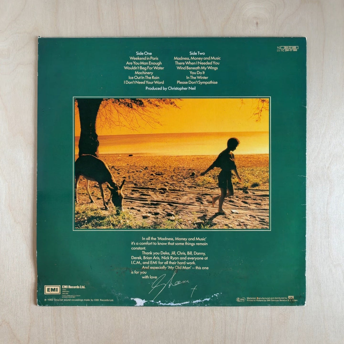 Sheena Easton – Madness, Money And Music – back cover