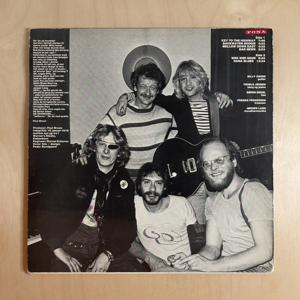 Delta Blues Band, Billy Cross – No Overdubs – back cover