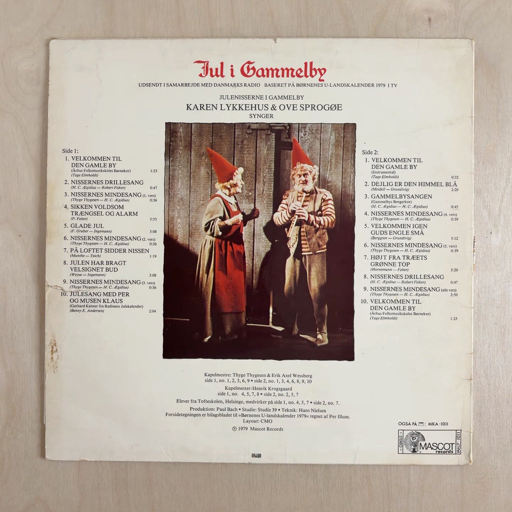 Karen Lykkehus, Ove Sprogøe – Jul I Gammelby – back cover