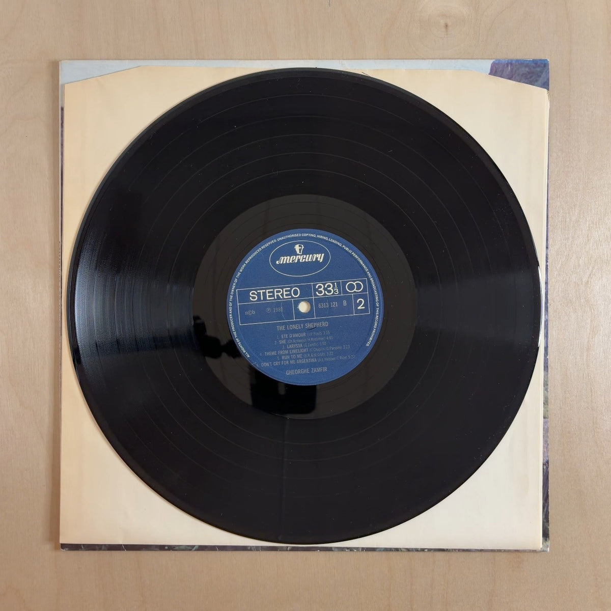 Gheorghe Zamfir – The Lonely Shepherd – record label