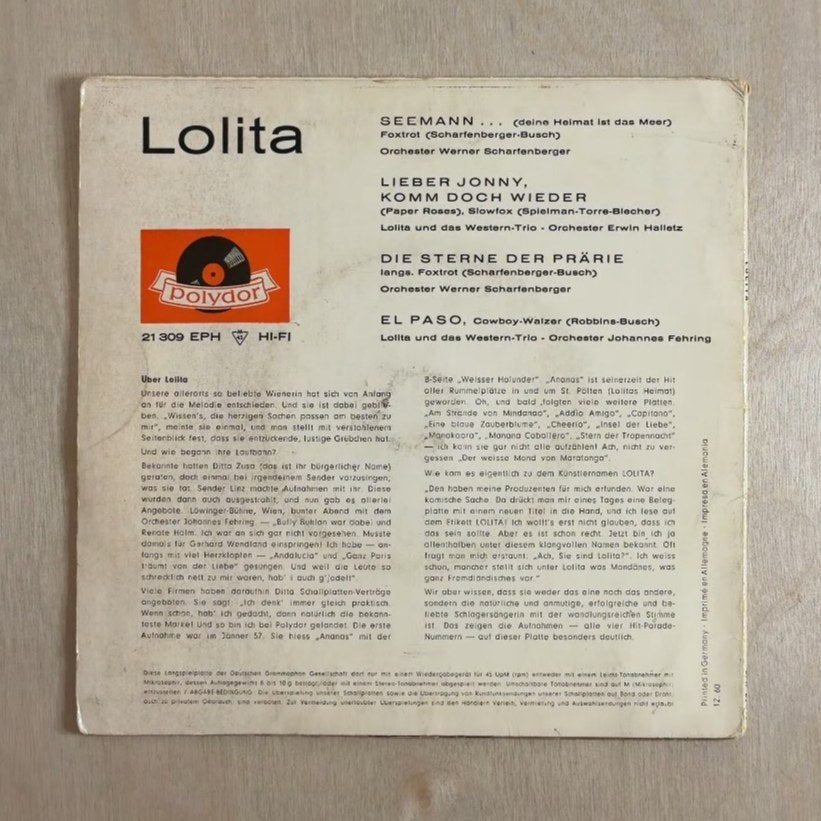 Lolita – Seemann – back cover