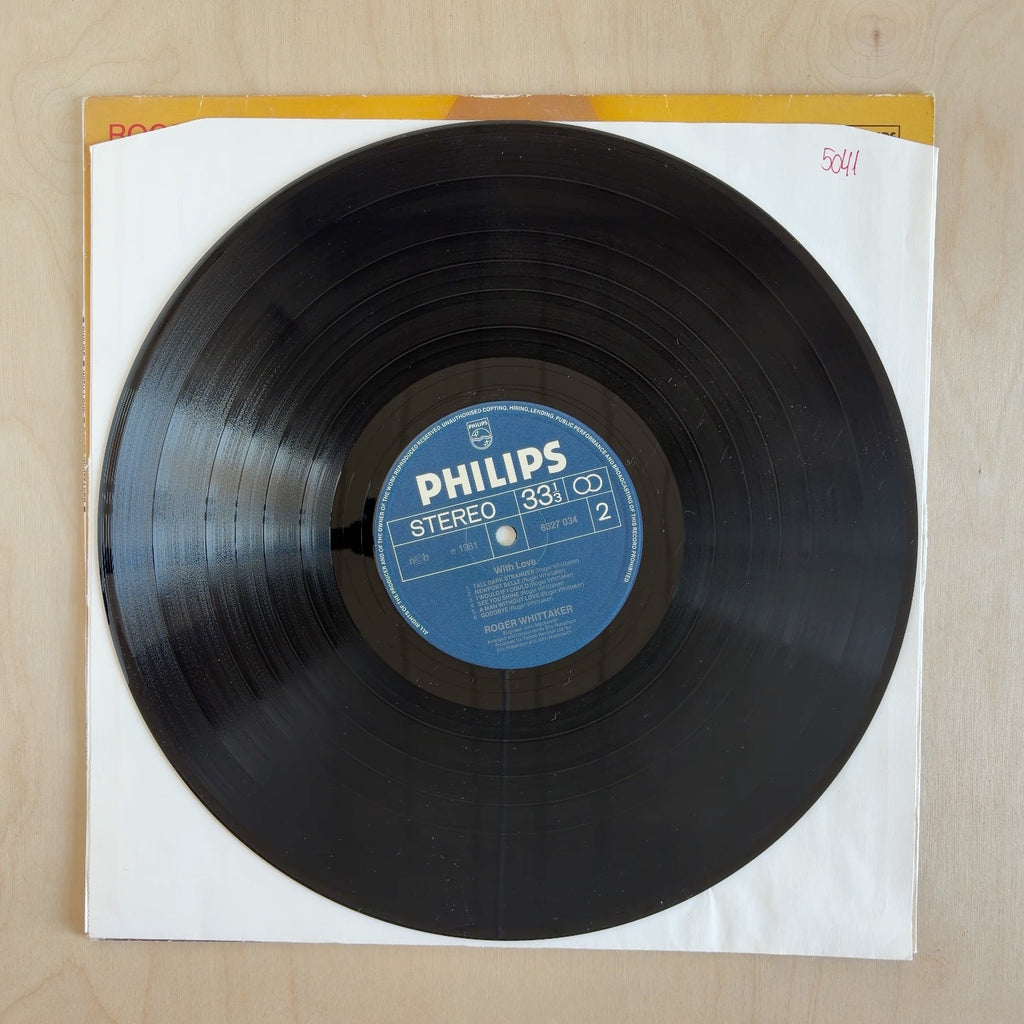 Roger Whittaker – With Love – record label